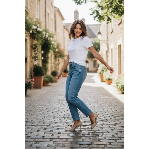 Davids Bridal Champagne Glitter Peep Toe Heels Womens Size 8 - Picture 14 of 16